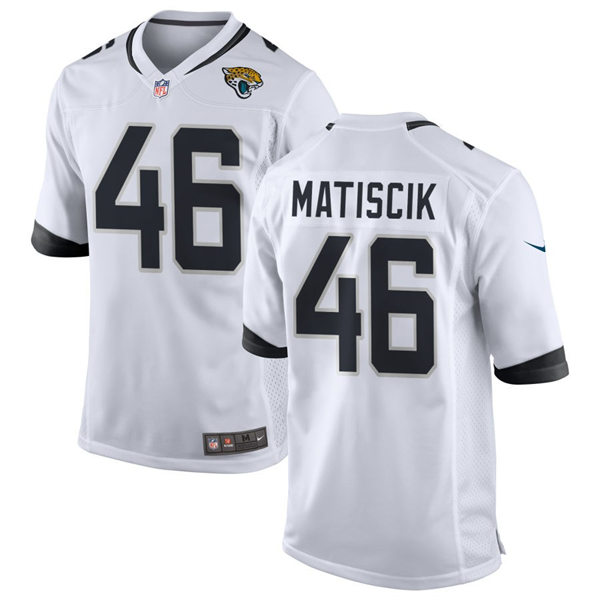 Mens Jacksonville Jaguars #46 Ross Matiscik Nike White Vapor Untouchable Limited Jersey