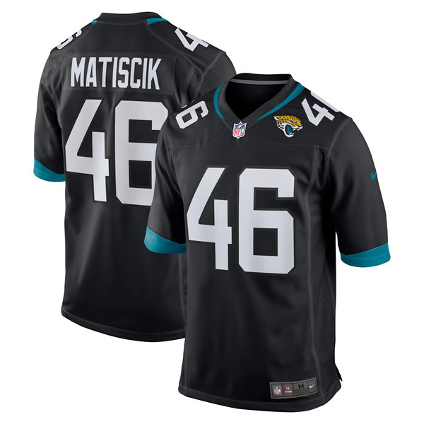 Mens Jacksonville Jaguars #46 Ross Matiscik Nike Black Vapor Untouchable Limited Jersey