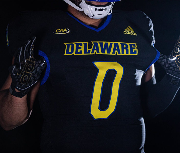 Mens Youth Delaware Fightin' Blue Hens Custom 2023 football Game Jersey Black