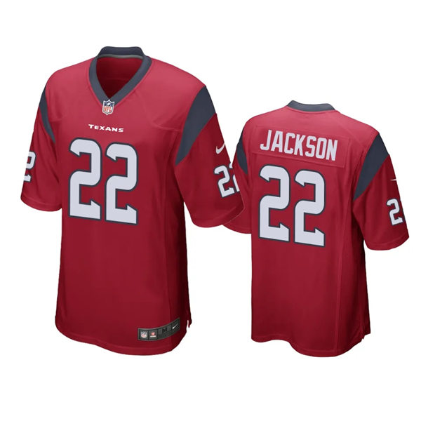 Men's Houston Texans #22 Kareem Jackson Nike Red Alternate Vapor Limited Player Jersey