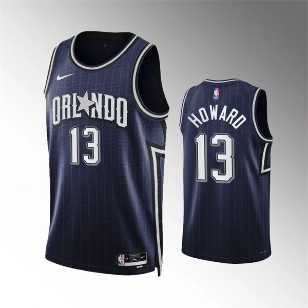 Men's Orlando Magic #13 Jett Howard 2023-24 City Edition Swingman Jersey Navy