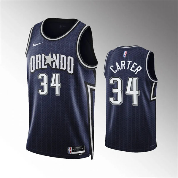 Men's Orlando Magic #34 Wendell Carter 2023-24 City Edition Swingman Jersey Navy