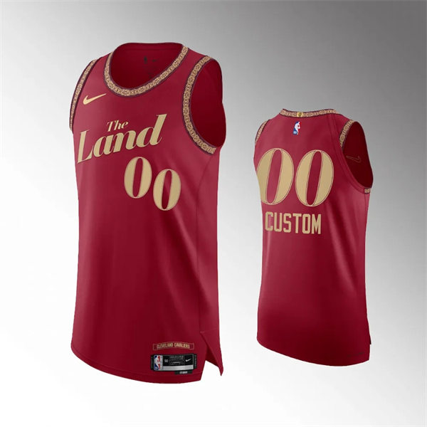 Men's Youth Cleveland Cavaliers Custom 2023-24  City Edition Swingman Jersey Wine