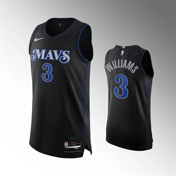 Mens Dallas Mavericks #3 Grant Williams Nike Black 2023-24 City Edition Swingman Jersey