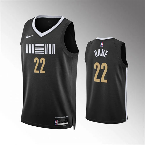 Mens Memphis Grizzlies #22 Desmond Bane Nike Black 2023-24 City Edition Swingman Jersey