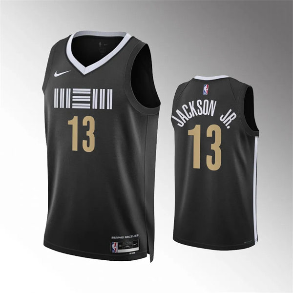 Mens Memphis Grizzlies #13 Jaren Jackson Jr. Nike Black 2023-24 City Edition Swingman Jersey