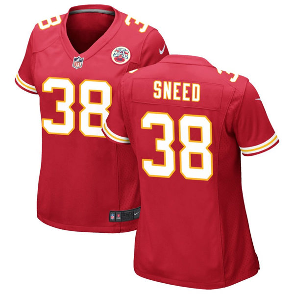 Womens Kansas City Chiefs #38 L'Jarius Sneed Nike Red Limited Jersey