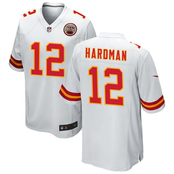 Mens Kansas City Chiefs #12 Mecole Hardman Nike White Vapor Untouchable Limited Jersey