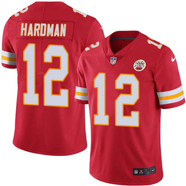 Mens Kansas City Chiefs #12 Mecole Hardman Nike Red Vapor Untouchable Limited Jersey