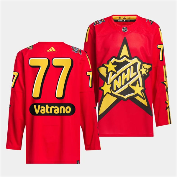 Mens Anaheim Ducks #77 Frank Vatrano Red 2024 NHL All-Star Game Jersey