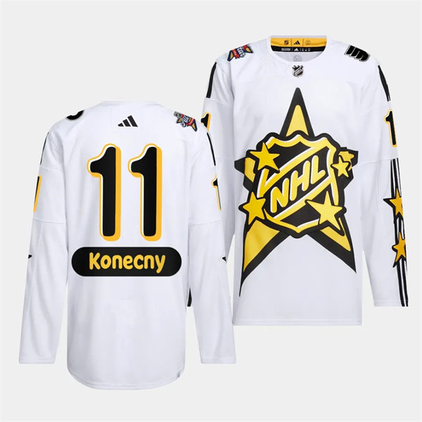 Mens Philadelphia Flyers #11 Travis Konecny White 2024 NHL All-Star Game Jersey