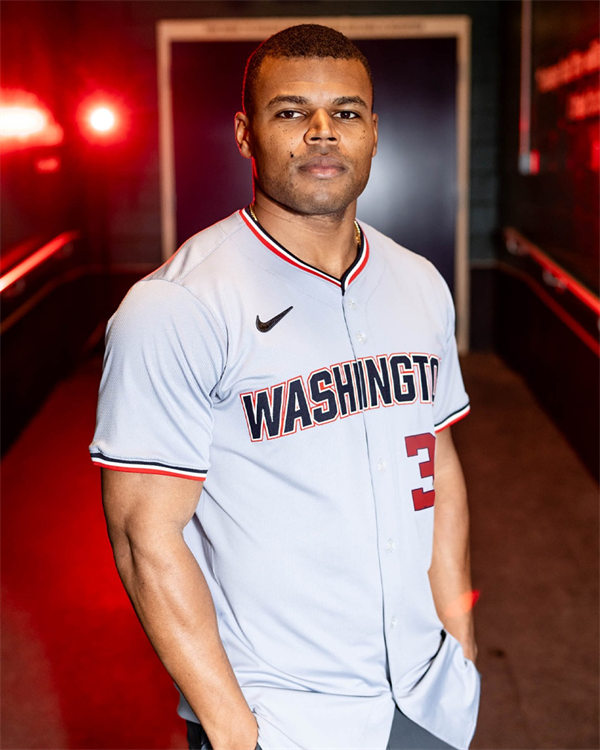 Mens Washington Nationals #3 Dylan Crews Nike 2024 Gray Road Elite Player Jersey