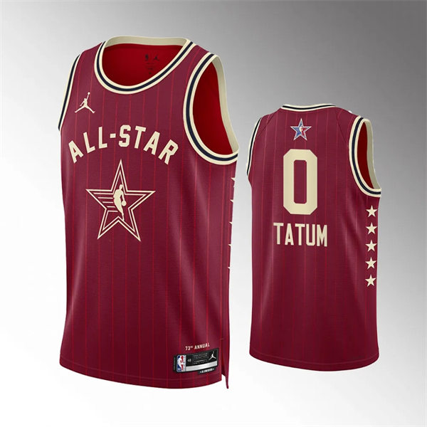 Mens Boston Celtics #0 Jayson Tatum Red 2024 NBA All-Star Game Swingman Jersey