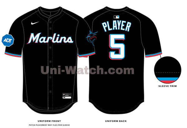 Men's Youth Miami Marlins Custom Nike 2024 Black Alternate Limited Jersey