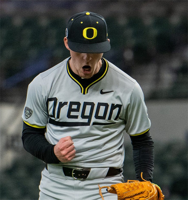 Mens Youth Oregon Ducks Custom Nike 2024 Gray Pullover Baseball Game Jersey