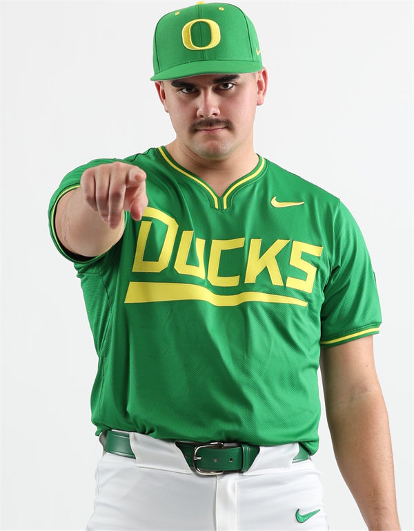Mens Youth Oregon Ducks Custom Nike 2024 Green Pullover Baseball Game Jersey
