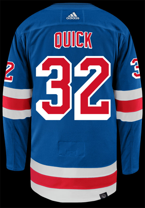 Mens New York Rangers #32 Jonathan Quick Adidas Home Royal Blue Jersey