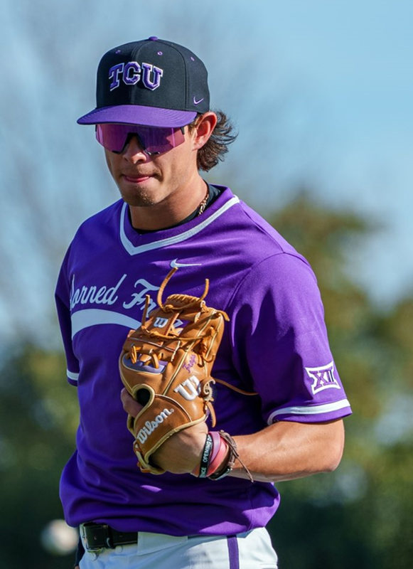 Mens Youth TCU Horned Frogs Custom Nike 2024 Purple Pullover Baseball Game Jersey