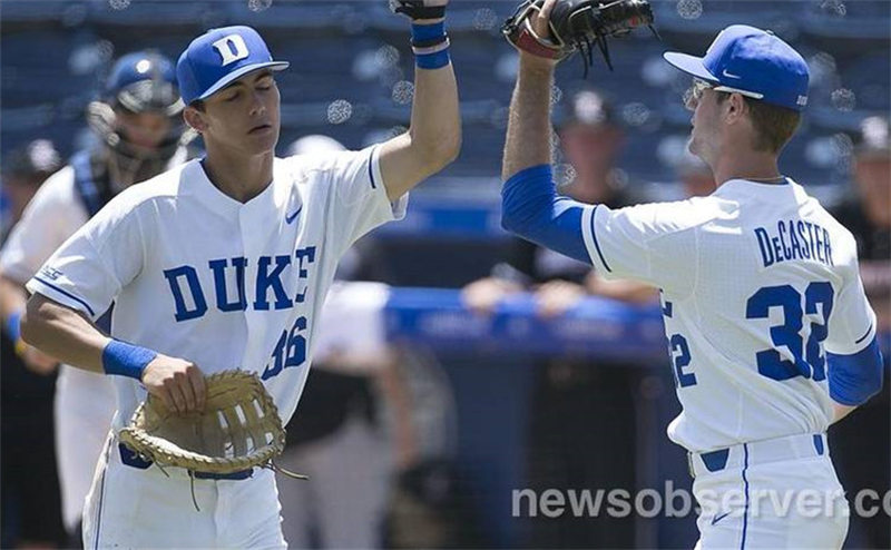 Mens Youth Duke Blue Devils Custom 2018 White College Baseball Jersey