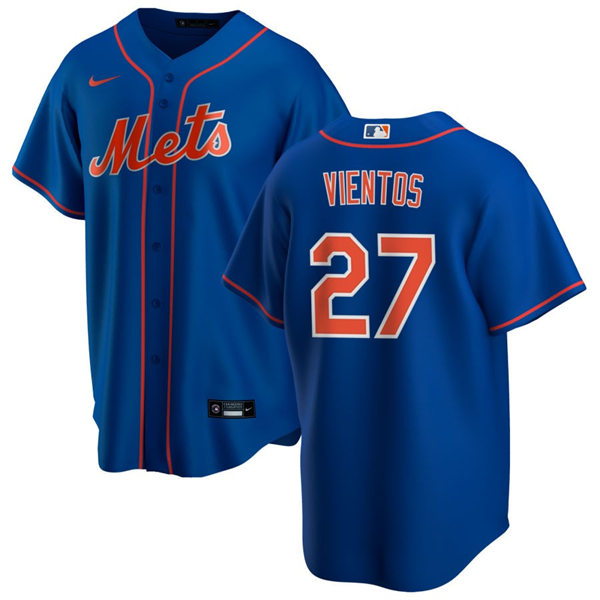 Mens New York Mets #27 Mark Vientos Nike Royal Orange Alternate Limited Player Jersey
