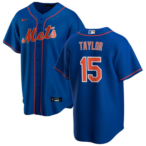 Mens New York Mets #15 Tyrone Taylor Nike Royal Orange Alternate Limited Player Jersey