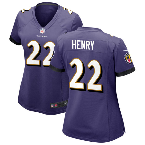 Womens Baltimore Ravens #22 Derrick Henry Nike Purple Limited Jersey(1)