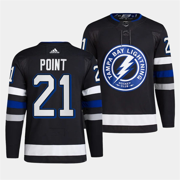 Mens Tampa Bay Lightning #21 Brayden Point 2023-24 Alternate Primegreen Jersey Black