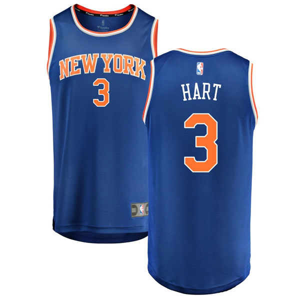 Mens New York Knicks #3 Josh Hart 2023-24 Icon Edition Swingman Jersey Royal