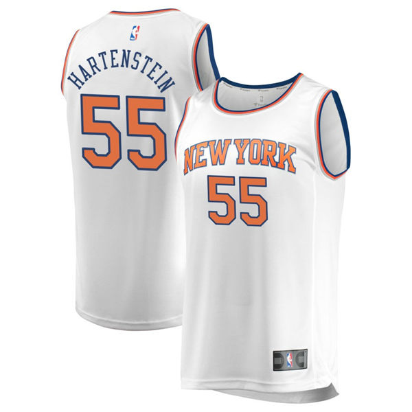 Mens New York Knicks #55 Isaiah Hartenstein Nike White 2023-24 Association Edition Jersey