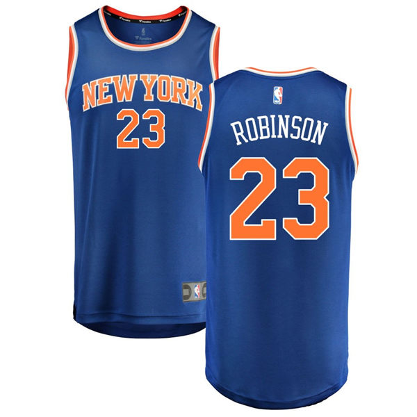 Mens New York Knicks #23 Mitchell Robinson 2023-24 Icon Edition Swingman Jersey Royal