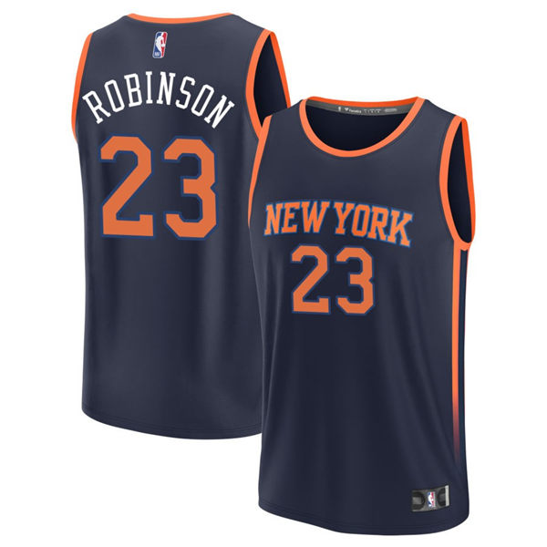 Mens New York Knicks #23 Mitchell Robinson Black 2023-24 Statement Edition Jersey