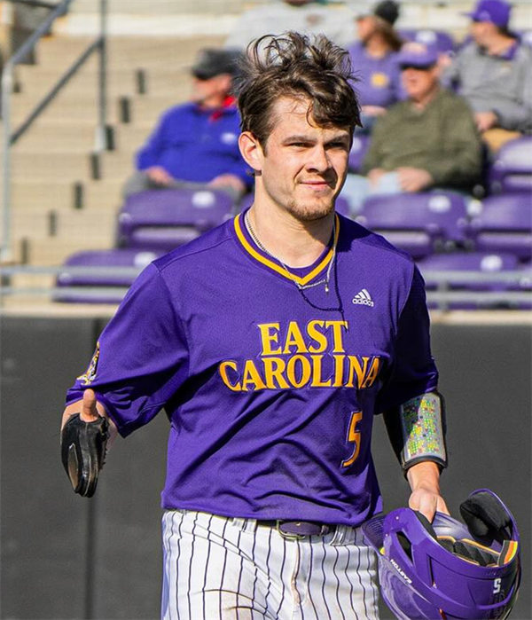 Mens Youth East Carolina Pirates Custom 2024 Purple Pullover Baseball Game Jersey