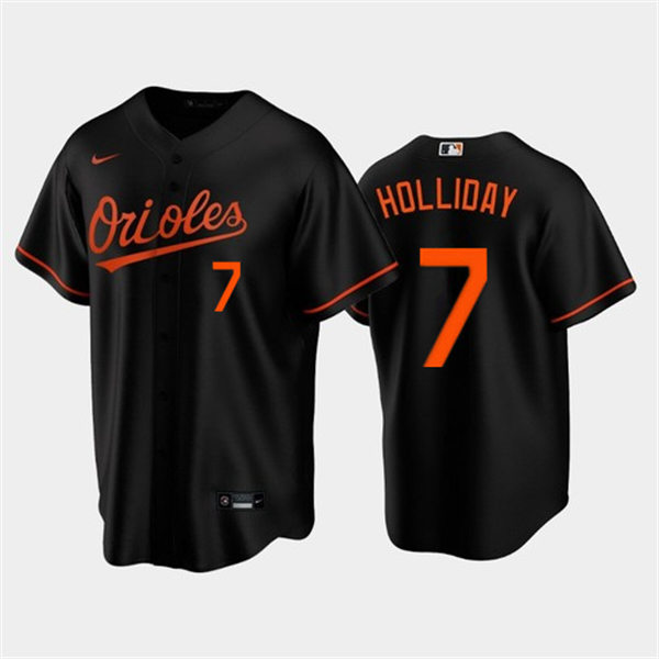 Mens Baltimore Orioles #7 Jackson Holliday Nike Black Alternate Limited Jersey