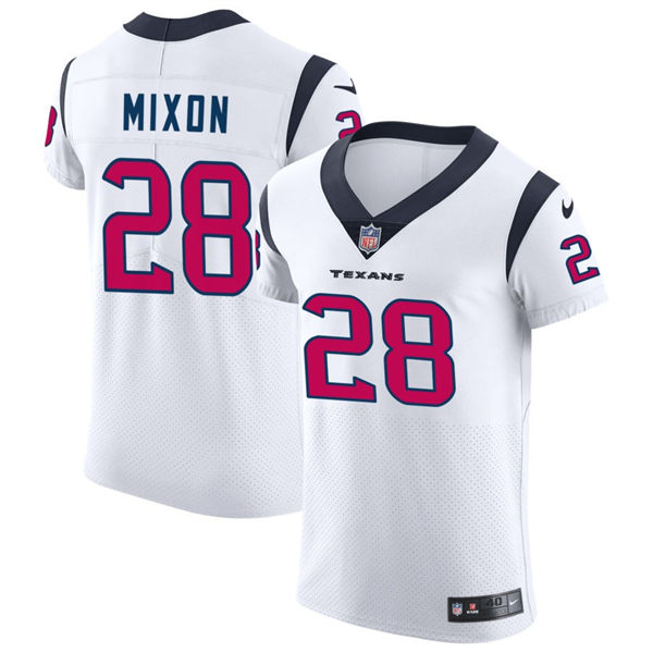 Men's Houston Texans #28 Joe Mixon Nike White Vapor Limited Player Jersey