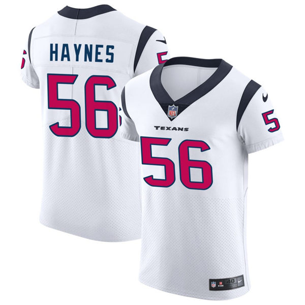 Men's Houston Texans #56 Marcus Haynes Nike White Vapor Limited Player Jersey