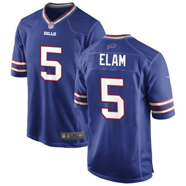 Mens Buffalo Bills #5 Kaiir Elam Nike Royal Team Color Vapor Limited Jersey