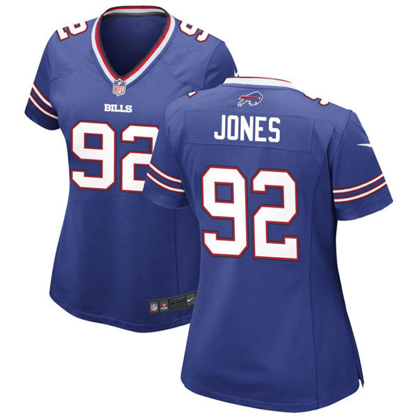 Women's Buffalo Bills #92 Daquan Jones Nike Royal Team Color Limited Player Jersey