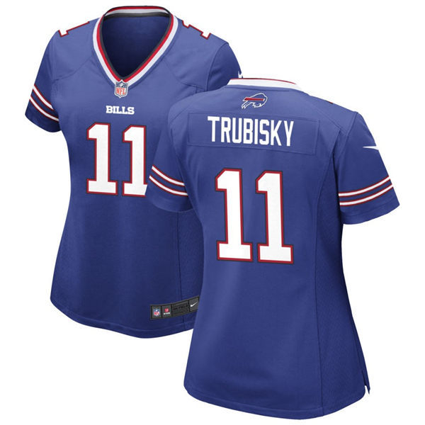 Women's Buffalo Bills #11 Mitch Trubisky Nike Royal Team Color Limited Player Jersey