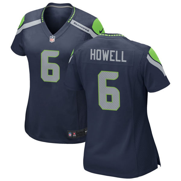 Women's Seattle Seahawks #6 Sam Howell Nike Navy Team Color Limited Jersey