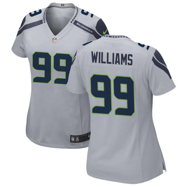 Women's Seattle Seahawks #99 Leonard Williams Nike Gray Limited Jersey