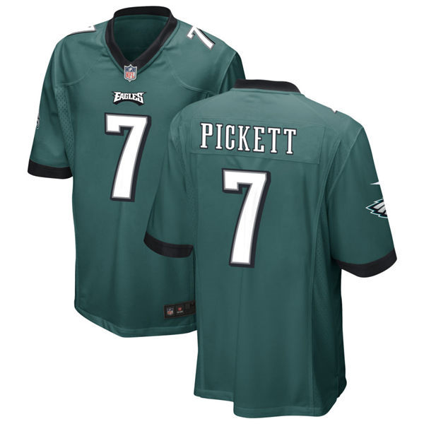 Men's Philadelphia Eagles #7 Kenny Pickett Nike Midnight Green Vapor Limited Player Jersey