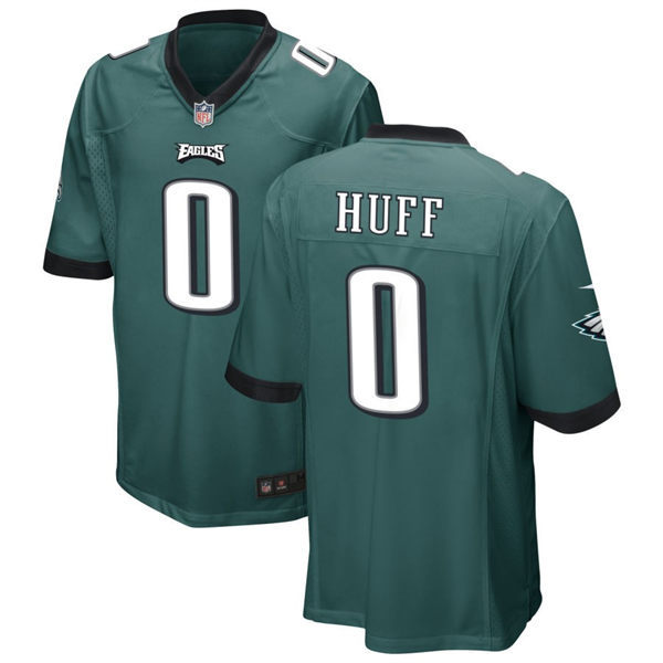 Mens Philadelphia Eagles #0 Bryce Huff Nike Midnight Green Vapor Limited Player Jersey 