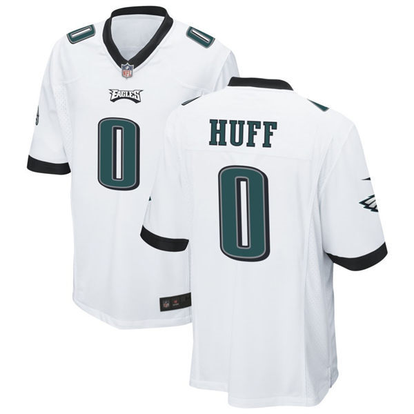 Youth Philadelphia Eagles #0 Bryce Huff Nike White Limited Jersey