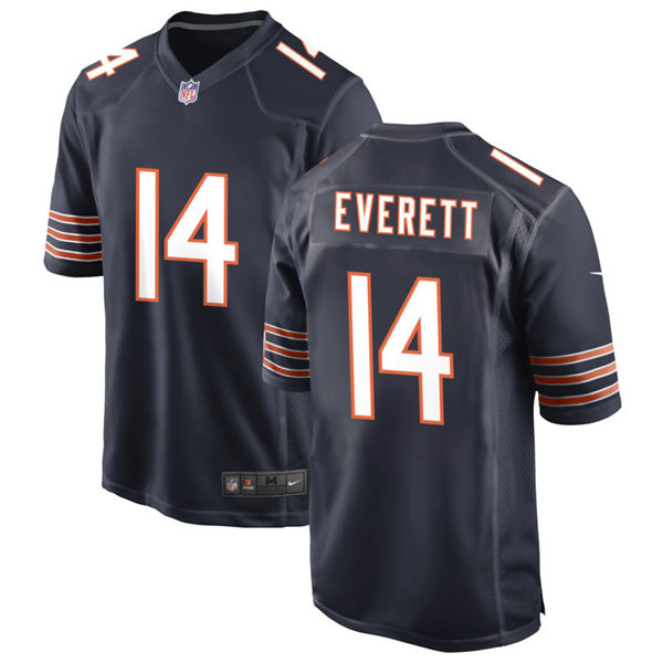 Mens Chicago Bears #14 Gerald Everett Nike Navy Vapor Untouchable Limited Jersey