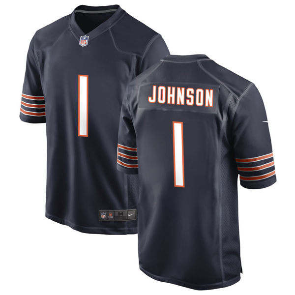 Mens Chicago Bears #1 Jaylon Johnson Nike 2024 Navy Vapor Untouchable Limited Jersey