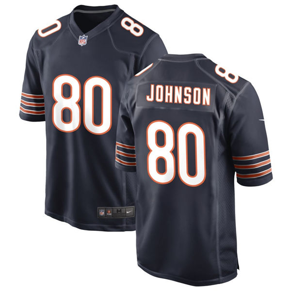 Mens Chicago Bears #80 Collin Johnson Nike Navy Vapor Untouchable Limited Jersey