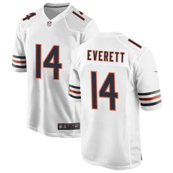Mens Chicago Bears #14 Gerald Everett Nike White Vapor Untouchable Limited Jersey