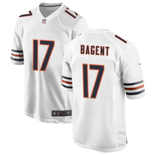 Mens Chicago Bears #17 Tyson Bagent Nike White Vapor Untouchable Limited Jersey