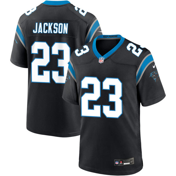 Mens Carolina Panthers #23 Dane Jackson Nike Black Vapor Untouchable Limited Jersey