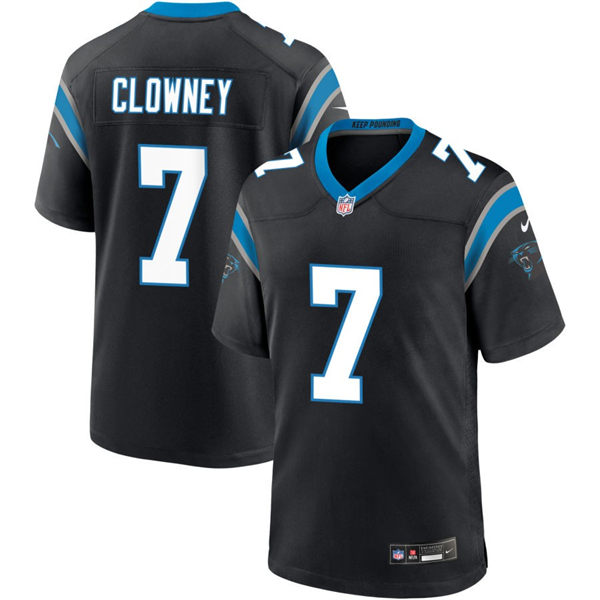 Mens Carolina Panthers #7 Jadeveon Clowney Nike Black Vapor Untouchable Limited Jersey